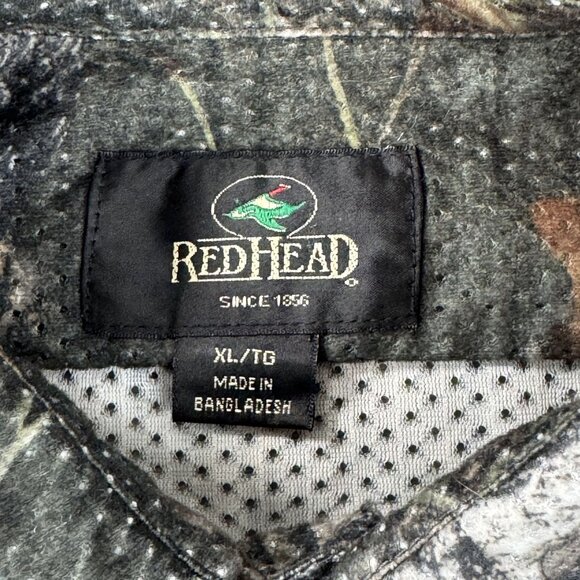 RedHead Mens Mossy Oak Break Up Camouflage Hunting Lightweight Camo Button Shirt - Picture 5 of 8